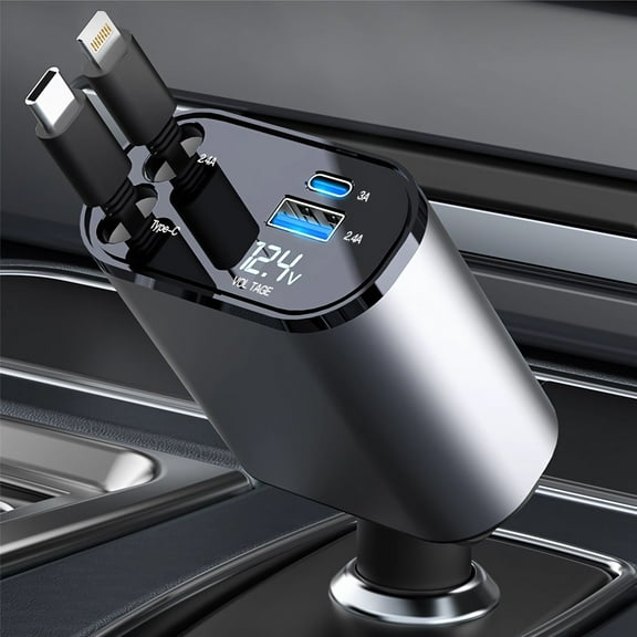 Suonee Smartphone 4 in 1 Retractable Car Charger