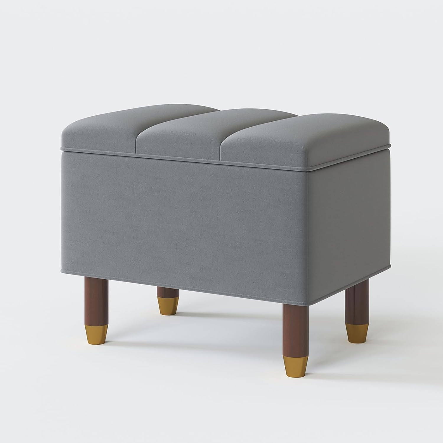 Suoperjoe Square Storage Ottoman, Vanity Chair Footstools, Support