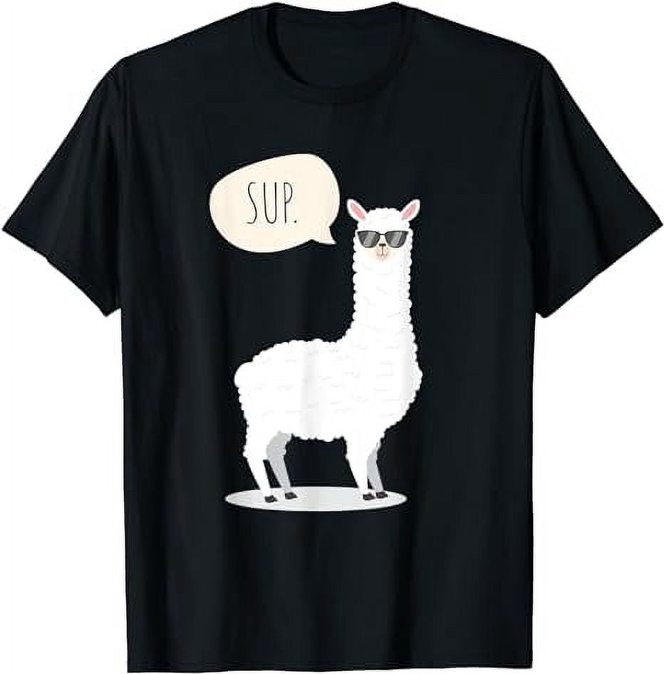 No Drama Llama Alpaca Funny T-Shirt - Unisex Cotton Motivational Tee