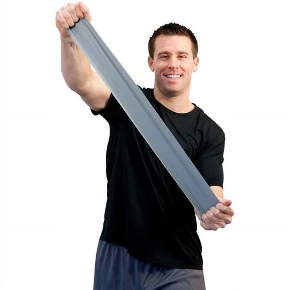 Sup-R Band Latex Free Exercise Band, 50 yards Roll & Box - Silver