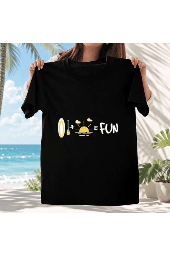 Sup Sunset Fun Tropical Beach Vacation Aesthetic Graphic Unisex T-ShirtPlus Size S–5XL Available