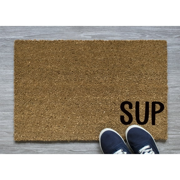 Sup | What's Up | Funny Doormat | Welcome Mat | Funny Door Mat | Funny Gift | Home Doormat | Housewarming | Closing Gift
