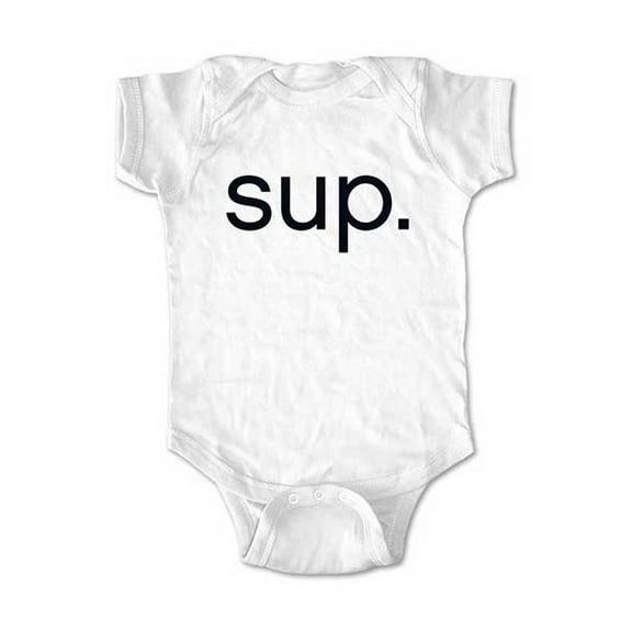 Sup. - wallsparks cute & funny Brand - baby one piece bodysuit - Great baby shower gift!