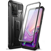 SupCase UB Pro Series Designed for Samsung Galaxy S20 Ultra 5G Case, Built-in Screen Protector with Full-Body Rugged Holster & Kickstand for Galaxy S20 Ultra (2020 Release) (Black)