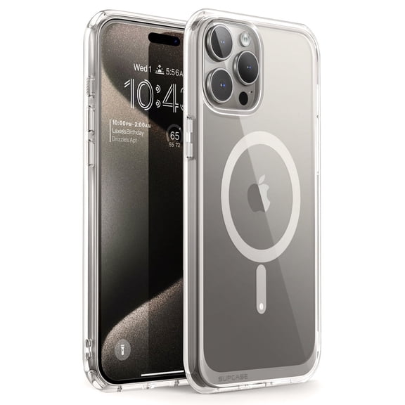 SupCase Unicorn Beetle MAG Slim - Back cover for cell phone - MagSafe compatibility - polycarbonate, polymer, thermoplastic polyurethane (TPU) - clear - for Apple iPhone 15 Pro Max