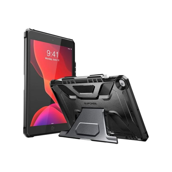 SupCase Unicorn Beetle Multi-Angle Case - Back cover for tablet - rugged (TPU) - black for Apple 10.2-inch iPad (7th generation, 8th generation); 10.5-inch iPad Air (3rd generation)