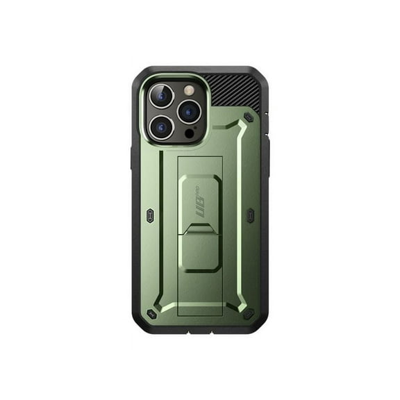 SupCase Unicorn Beetle Pro - Protective case for cell phone - rugged - MagSafe compatibility - polycarbonate, thermoplastic polyurethane (TPU) - dark green - 6.7" - for Apple iPhone 14 Pro Max