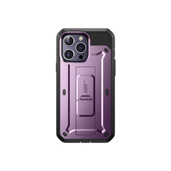 SupCase Unicorn Beetle Pro - Protective case for cell phone - rugged - MagSafe compatibility - polycarbonate, thermoplastic polyurethane (TPU) - deep purple - 6.7" - for Apple iPhone 14 Pro Max