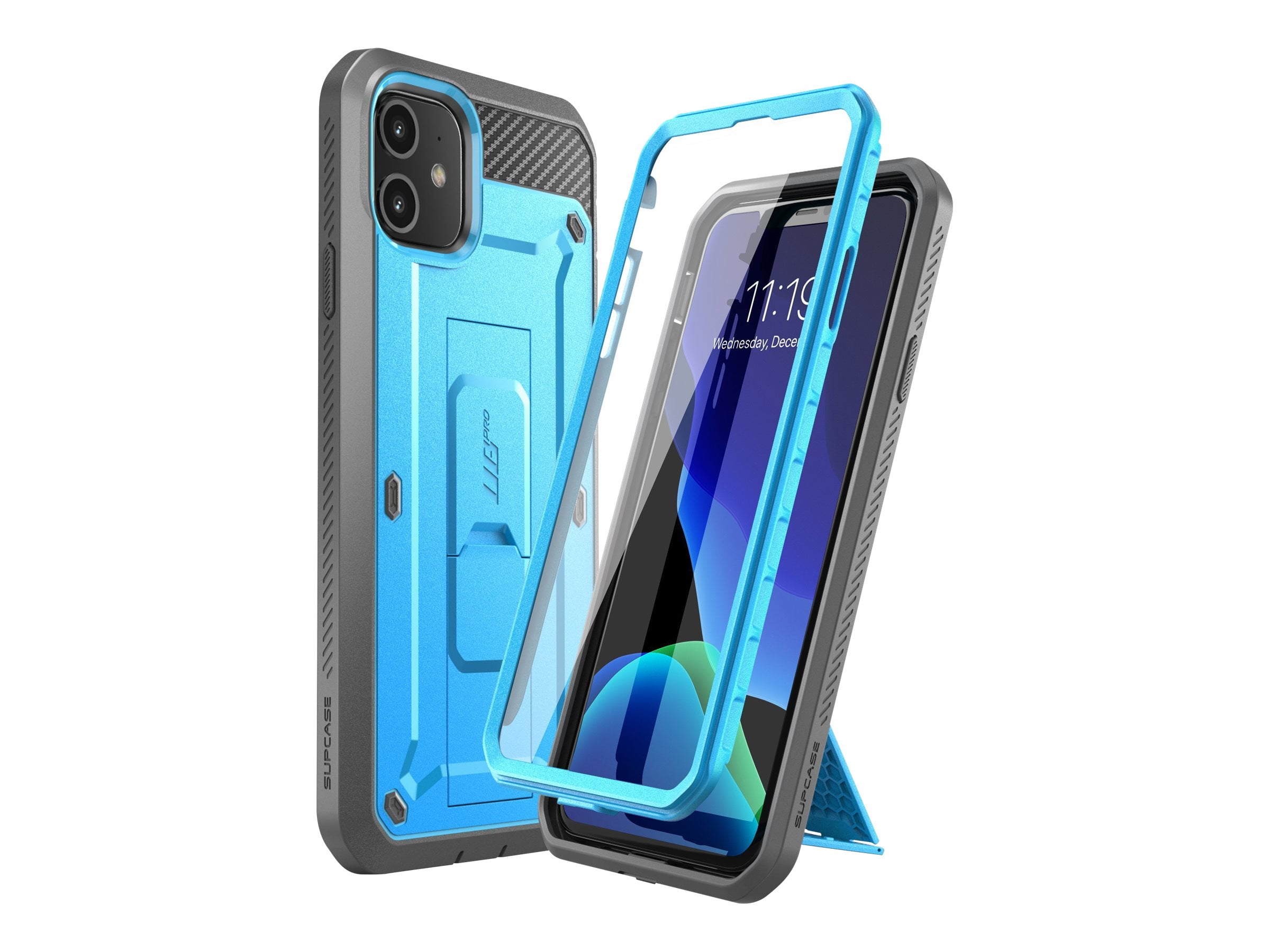 SupCase Unicorn Beetle Pro - Protective case for cell phone - rugged - polycarbonate, thermoplastic polyurethane (TPU) - blue - 6.1" - for Apple iPhone 11