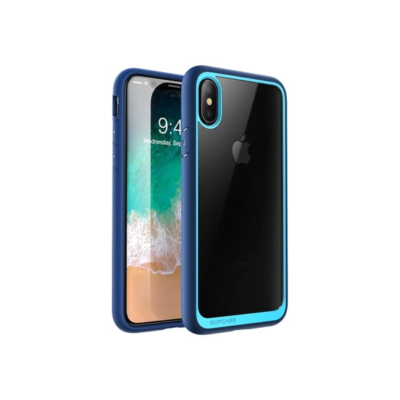 SupCase Unicorn Beetle Style - Back cover for cell phone - thermoplastic polyurethane (TPU) - blue - for Apple iPhone X, XS