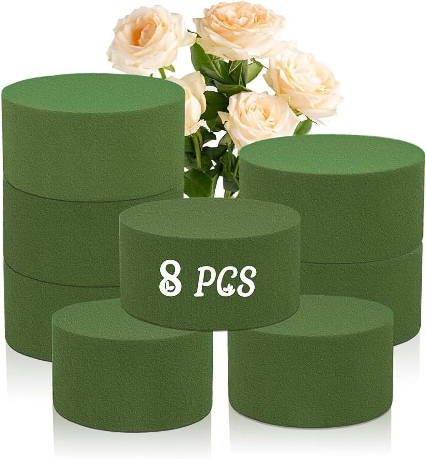 SupKing 8 Pcs Floral Foam Round Artificial Flower Foam Blocks for Flower Arrangements 3.2”x1.6