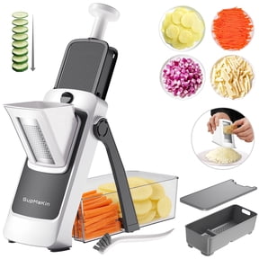 SupMaKin  5-in-1 Cheese Grater, Vegetable Chopper, Mandoline Slicer, Veggie Cutter, Vegetable Dicer Shredder for Food Prep