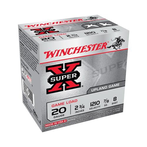 SupX 20ga 2.75" 8-Shot GamLoad/25