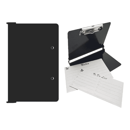 Supa Ant Nursing Clipboard Foldable 8x11" - Clipboard folder - Clipboard with Storage - Black Clipboard with Cover - Mini Clipboard - Nurse Accessories - Office Supplies Nursing Student Essentials