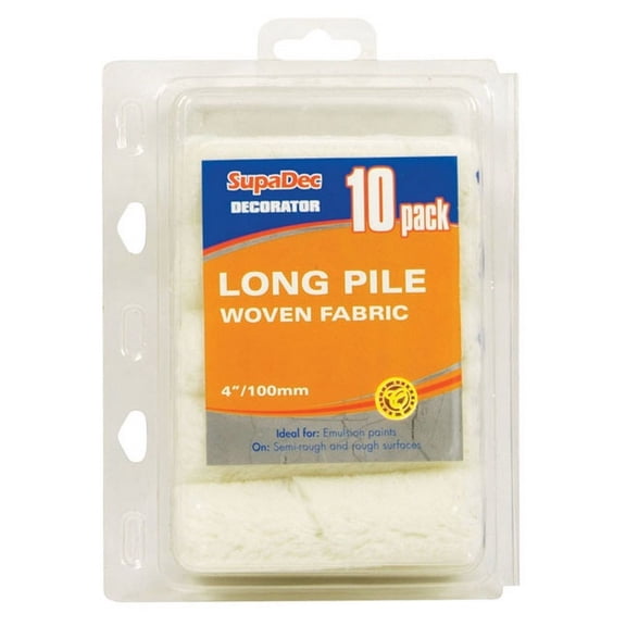 SupaDec Long Pile Paint Roller Sleeve (Pack of 10)