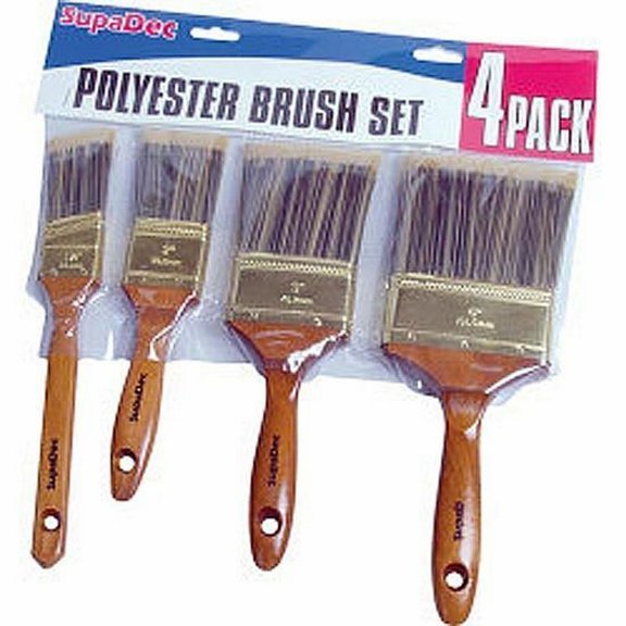 SupaDec Polyester Brush Set (4 Pack)