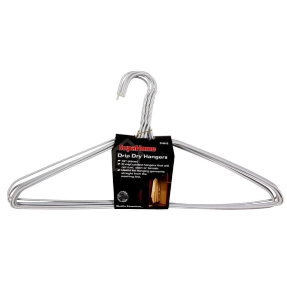 SupaHome Drip Dry Coat Hangers (Pack Of 8)