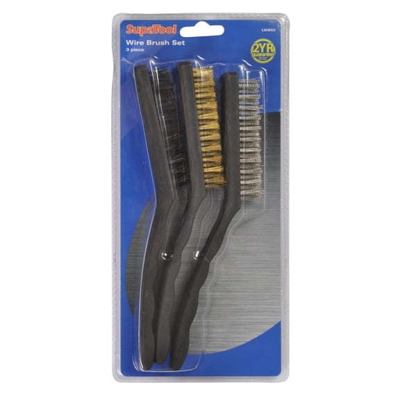 SupaTool Wire Brush Set (Pack of 3)