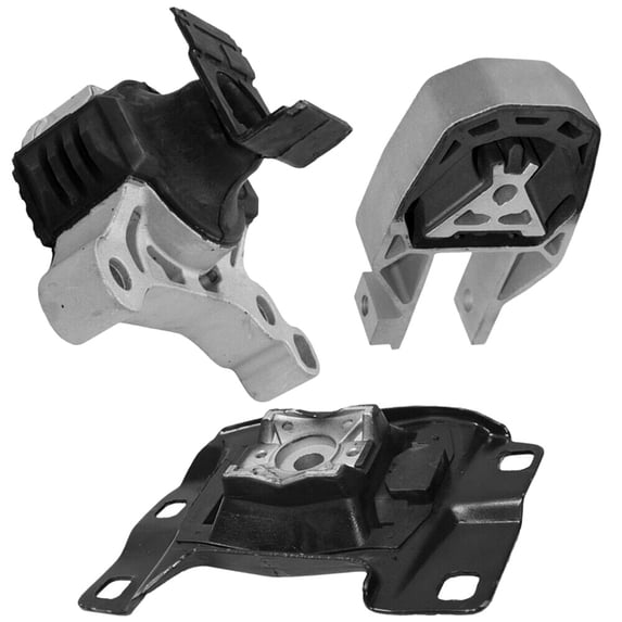 Supagat 3pcs Engine and Automatic Transmission Motor Mount Set Kit Rear Left Driver and Right Passenger Lower Side L4 for Ford for Escape 1.6L 13-16 & 1.5L 17-19 for Transit Connect 1.6L 14-16