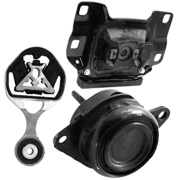 Supagat 3pcs Engine and Automatic Transmission Motor Mount Set Kit Rear Left Driver and Right Passenger Side for Ford for Explorer 2.3L 2016-2019 BB5Z-6038-F BB5Z-7M125-a
