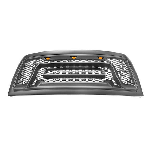 Supagat Front Upper Grille W/ Signal Light Matte Black for Dodge for Ram 2500/3500 2010,for Ram 2500/3500 2011-2018 68001467AB 68147882AA