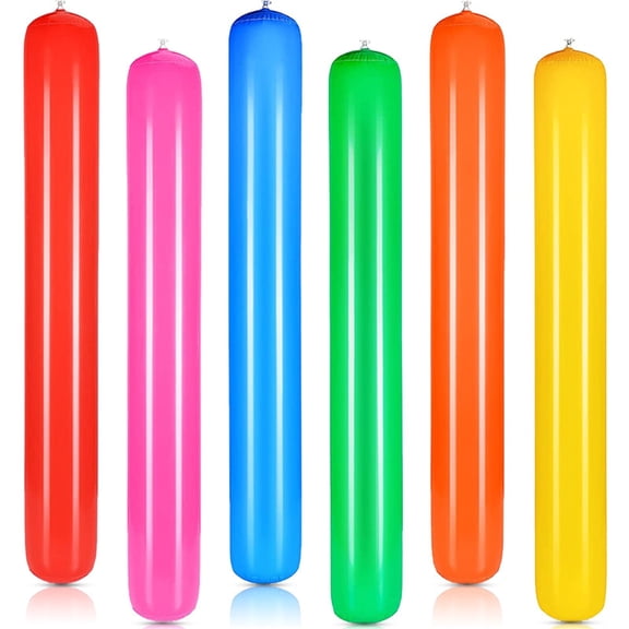 Supbessel 35-inch Giant Inflatable Pool Noodle Stick PVC Water Float, Thickened Blow Up Flotation Accessories for Adult Relaxation and Outdoor Beach Games
