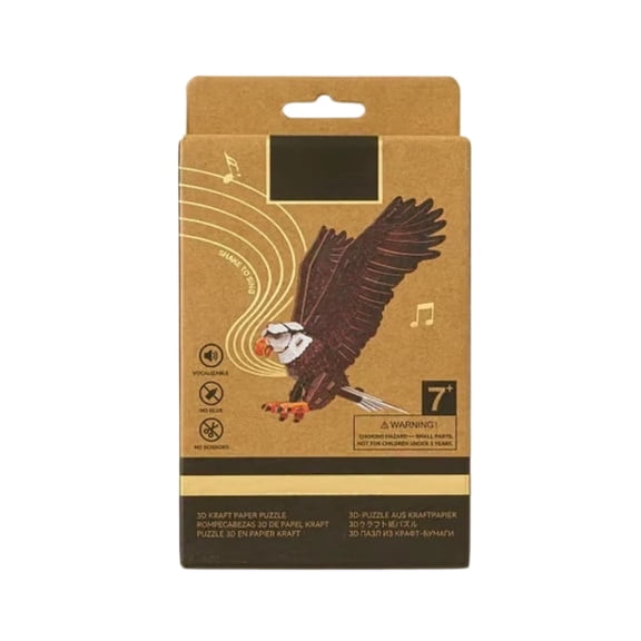 Supbessel Bird DIY 3D Puzzle Kit - Cardboard Model Building Set, Exquisite Design, Easy to Assemble, for Handicraft Making, Creative Art Craft Decoration Ornament