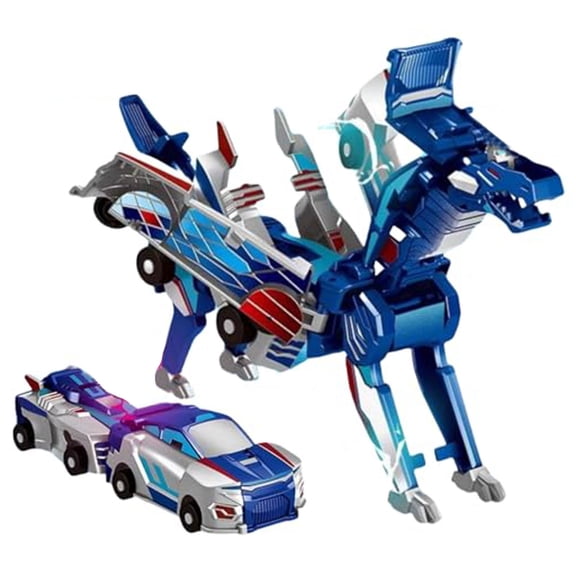 Supbessel Dinosaur Transformer Car Toy Cars That Turn Into Dinosaur，for Car Transformer Dinosaur Toys Boys and Girls