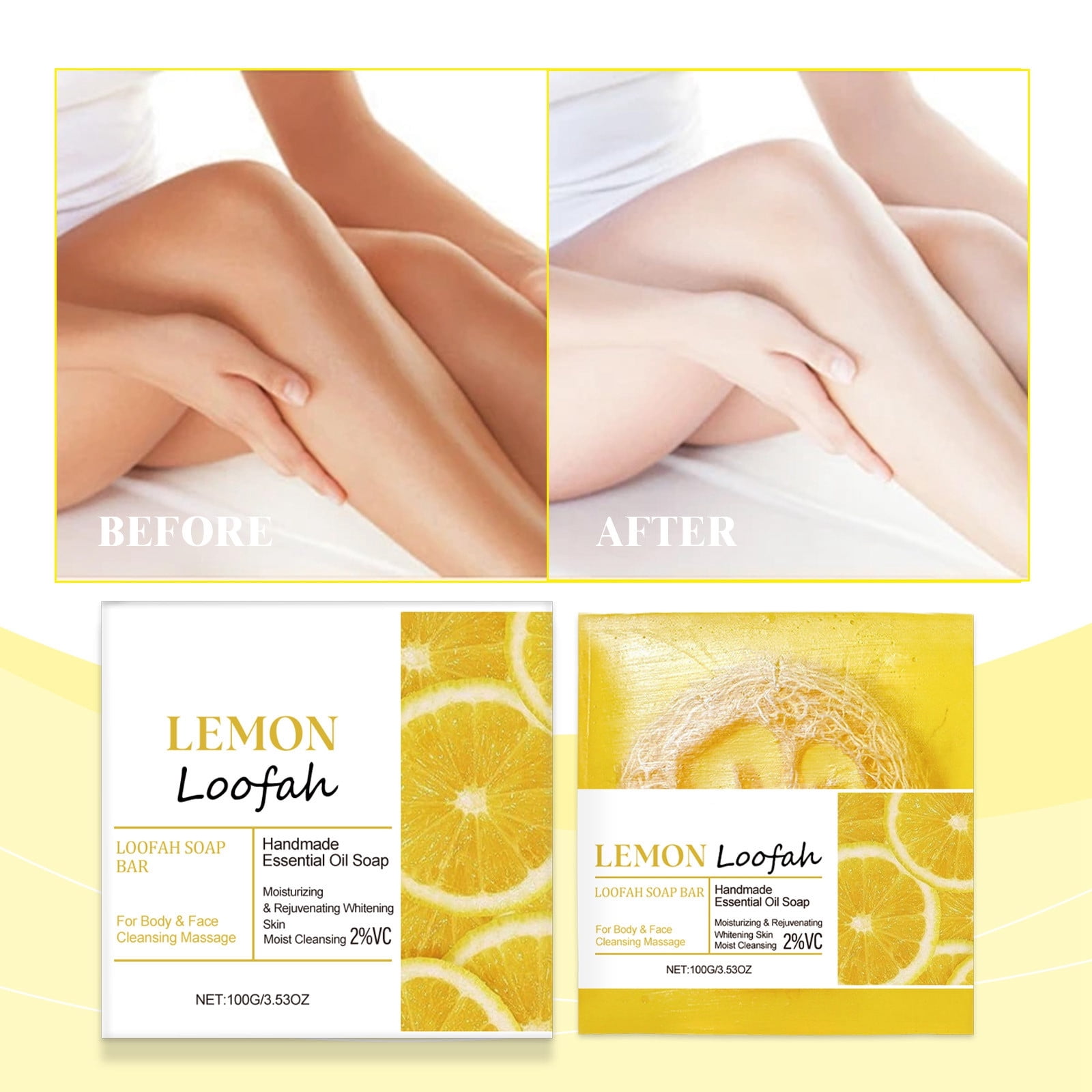 Supbessel Lemon Soap Skin Brightening and Degreasing Refreshing ...