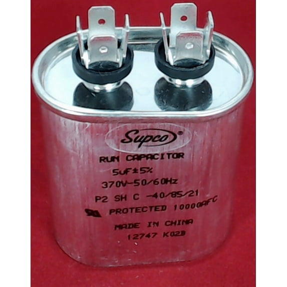 Supco 370V Oval Run Capacitor with Easy Installation