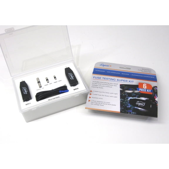 Supco BRKPRO Supco Tradefox BRKPRO Fuse Testing Pro Kit 3 and 5 Amp Tester with Light
