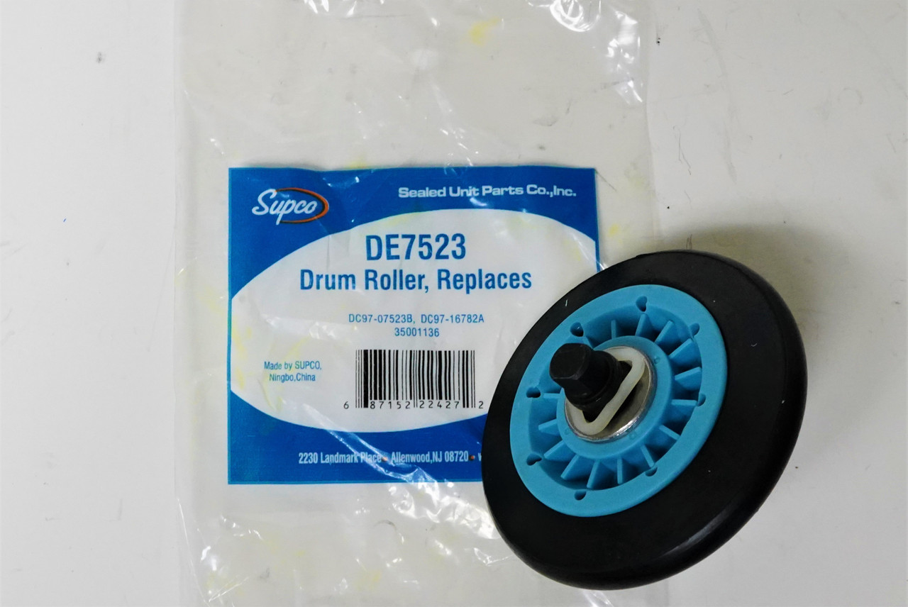 Supco DE7523 Dryer Drum Roller Wheel for Samsung DC97-07523B AP5325135 PS4221885