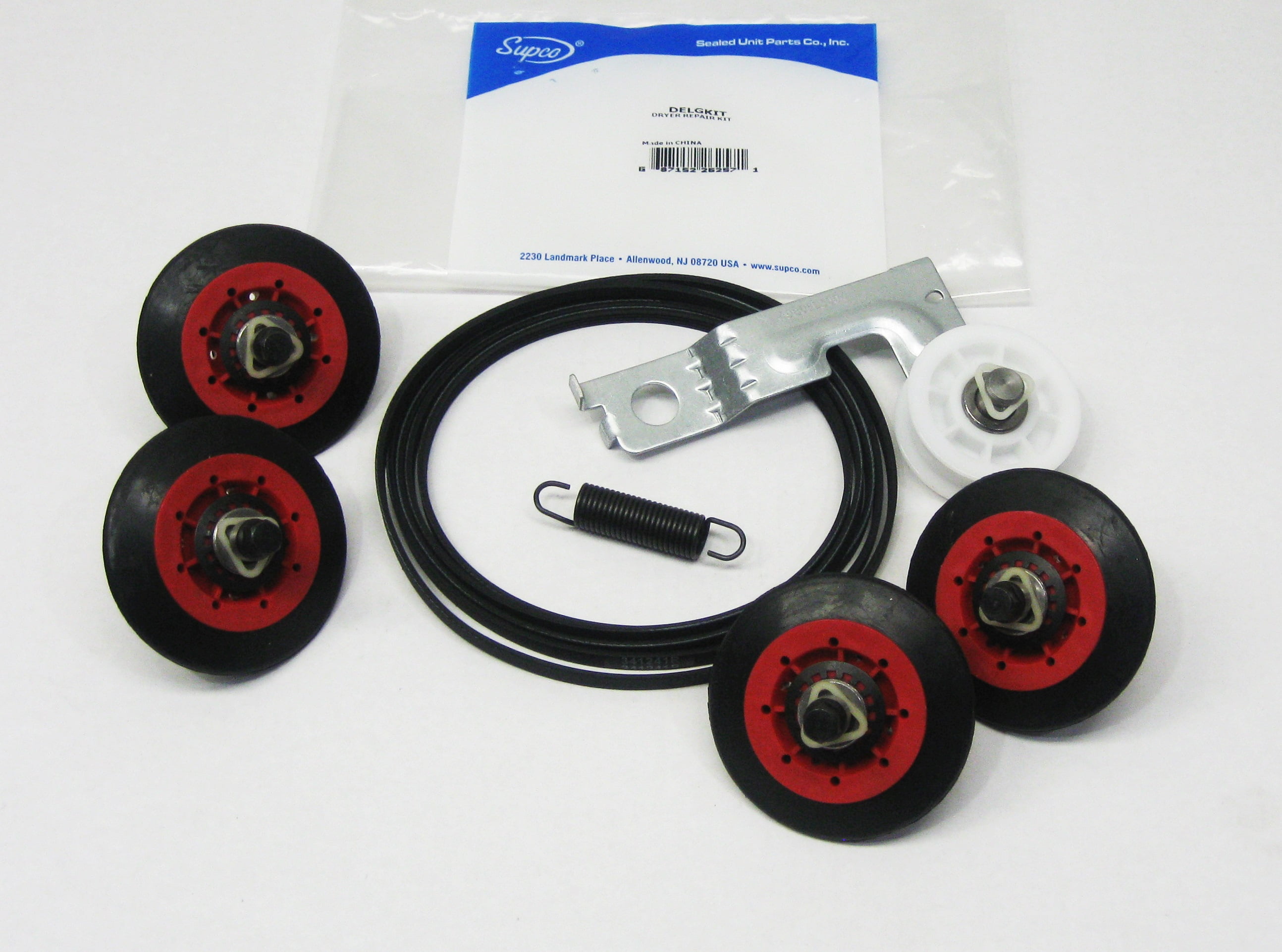 Supco Dryer Repair Kit, (4) DE2002A, (1) DE3002A, and (1) LB2001A, DELGKIT