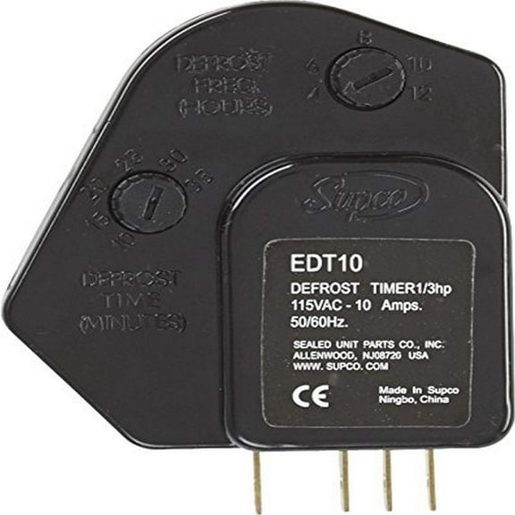 Supco EDT10 Refrigerator Electronic Defrost Timer (120V / 10A)