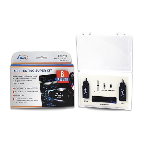 Supco Fuse Testing Kit,2.5" H,4.5" W,6.5" D BRKPRO