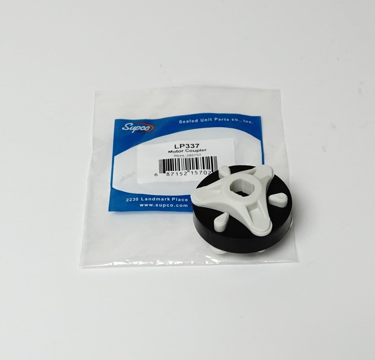 Supco LID337 285753 no metal insert for Whirlpool Washing Machine Motor ...