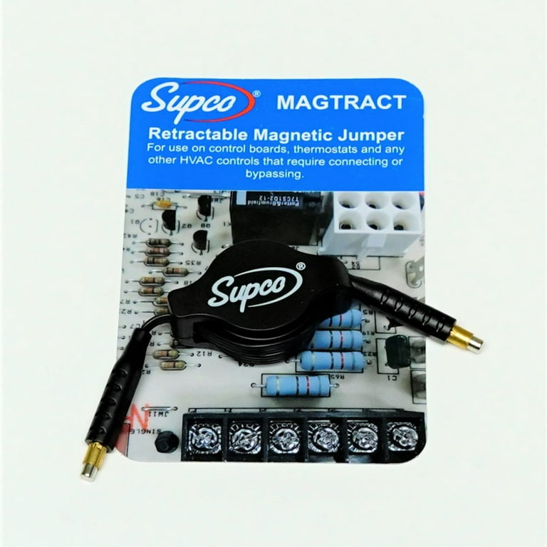 Supco MAGTRACT Supco MAGTRACT Retractable Magnetic Jumper for HVAC Control  Boards and Thermostats