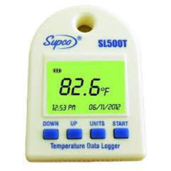 Supco SL500T Temperature Data Logger with Real-Time LCD 9.4" x 4.6" x 6"