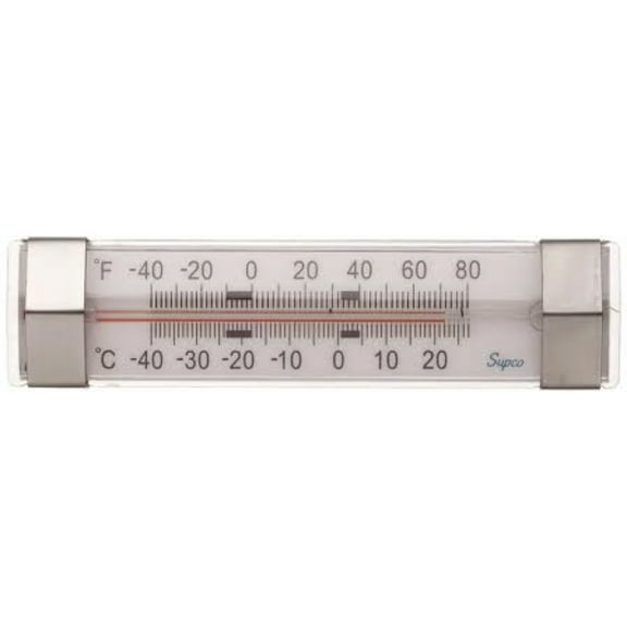 Supco ST06 Stainless Steel Refrigerator/Freezer Thermometer, -40 to 80 Degrees F