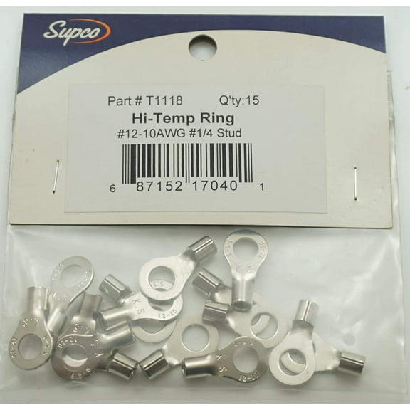 Supco T1118 Electrical Connection High Temperature Rings (15PC)