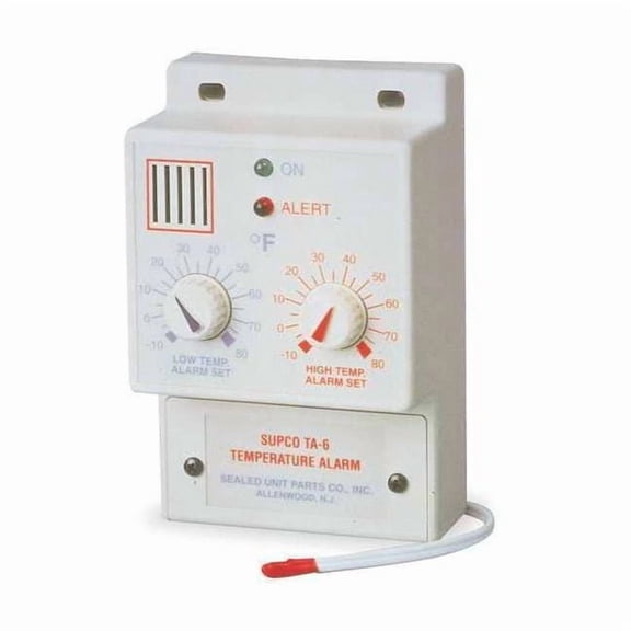 Temperature Alarm,-10 to 80F,120VAC TA-6