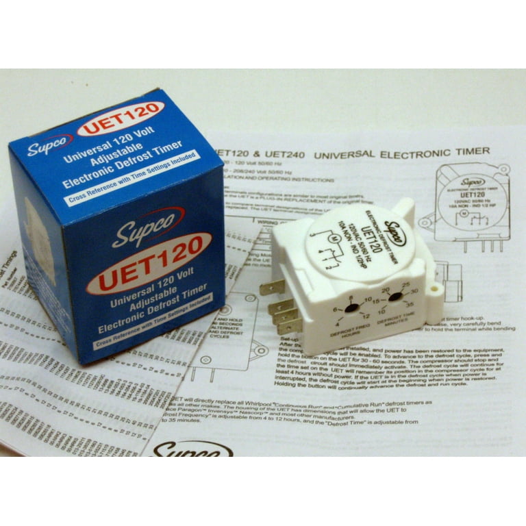 Supco UET120 UET120 SUPCO Refrigerator Defrost Timer Control 