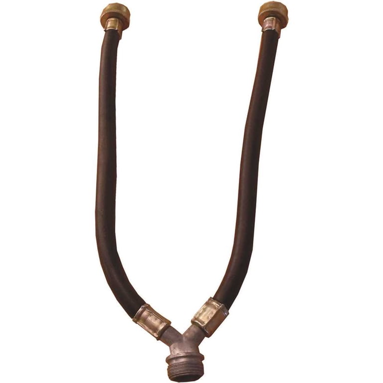 Supplying Demand HYP38 Washer/Dishwasher Y Mixer Fill Hose - 12" Legs, 3/4" GHT Nut, With Gaskets 4 thumbnail image