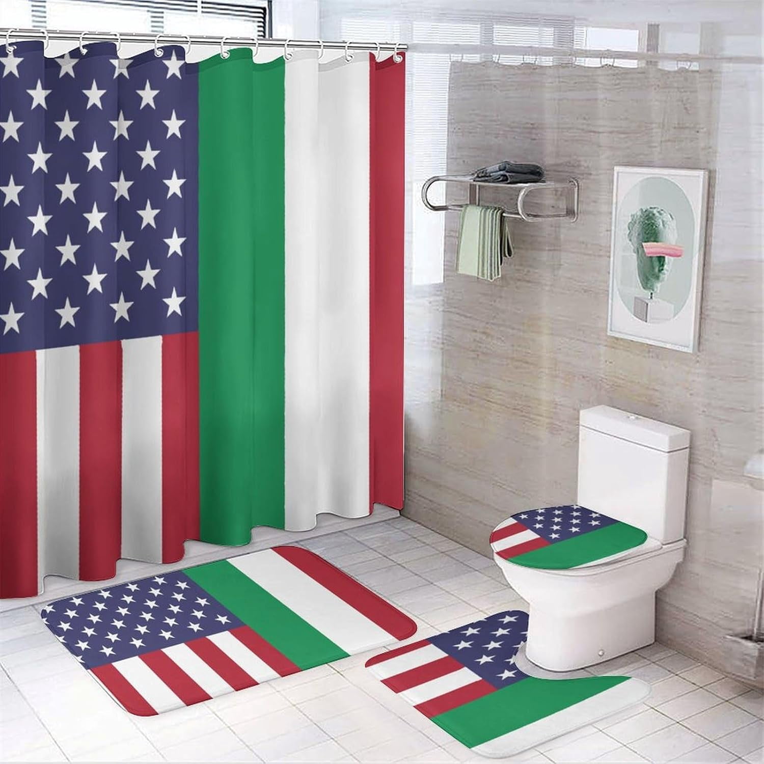 Supdreamc Luxurious 4 Pack Anti-Fade Window Curtain + American Italian ...