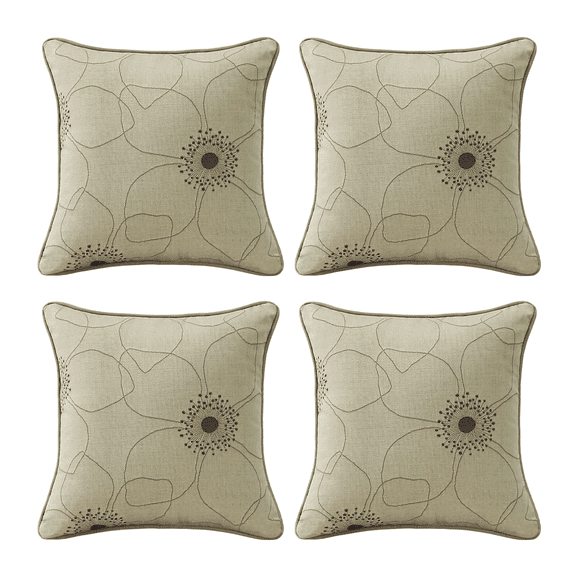 Supdurplus Outdoor Sunbrella Decorative Pillows Pack of 4, 18" x 18" Outdoor Pillow Set for Couch Bed Throw Patio Sofa, Allure Dusk