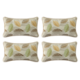 thumbnail image 1 of Supdurplus Outdoor Sunbrella Decorative Pillows Pack of 4, 20" x 12" Outdoor Pillow Set for Couch Bed Throw Patio Sofa, Momento Spring, 1 of 7
