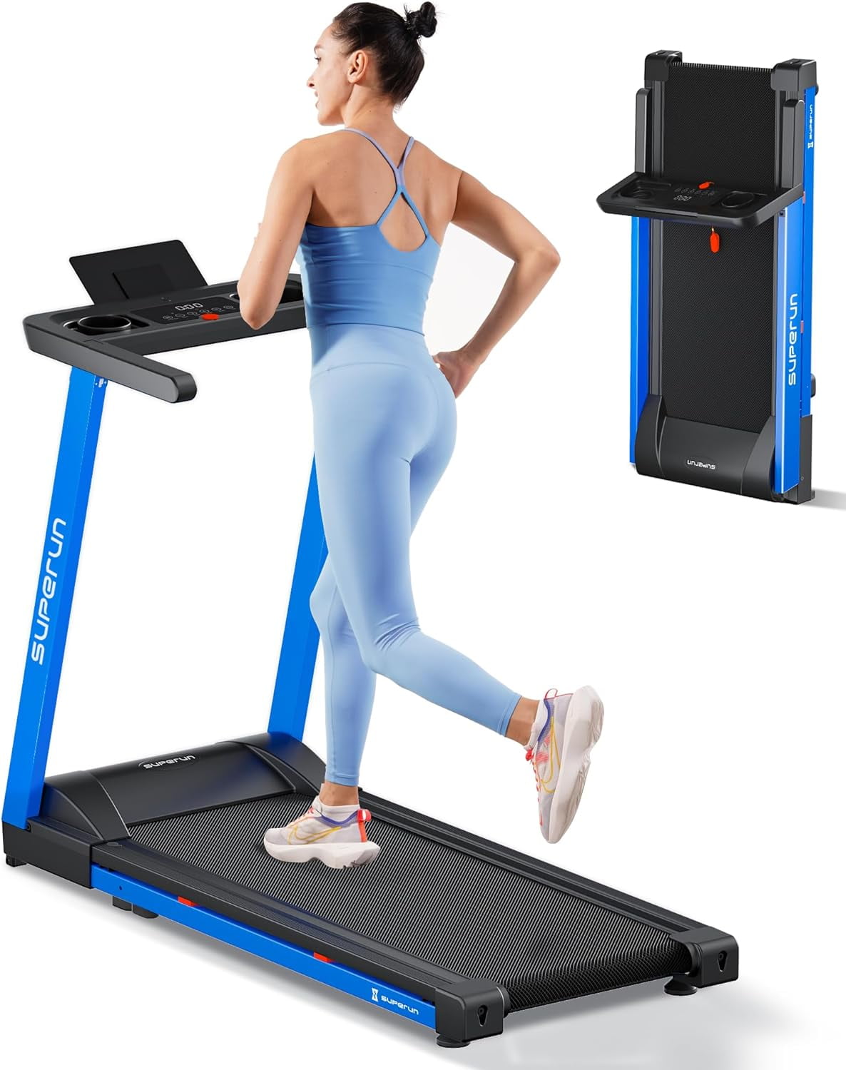 Superrun Smart Treadmill with APP Bracelet Folding Treadmill