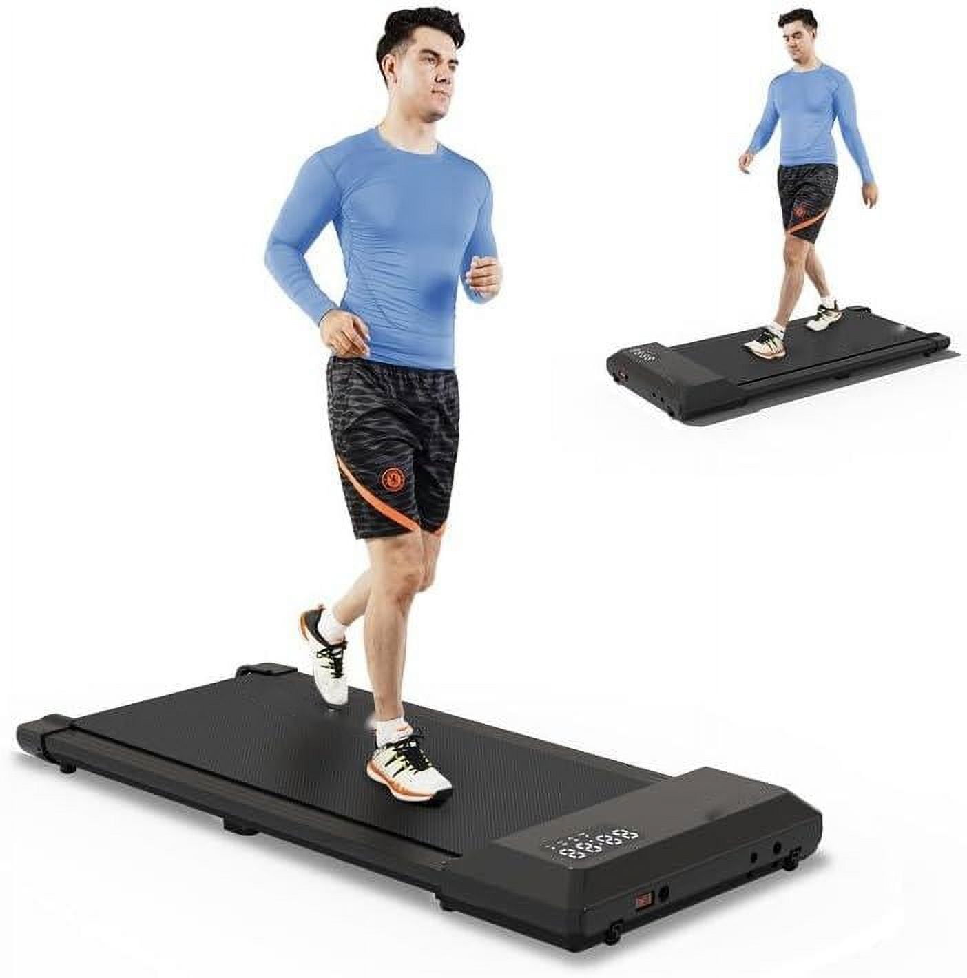 SupeRun Under Desk Treadmill, 35.5*15.5 Walking Area Walking Pad for Home/Office, Portable Walking Treadmill 2.5HP, 2 in 1 Electric Desk Treadmill with Remote Control and LED Display