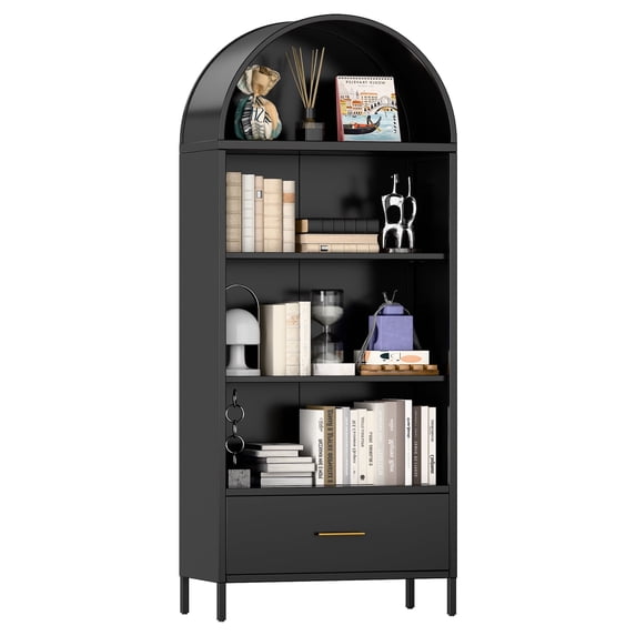 Supeer 73" Arched Storage Display Cabinet,Assembly Required