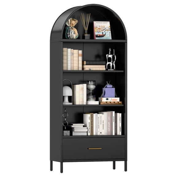 Supeer 73" Arched Storage Display Cabinet,Assembly Required